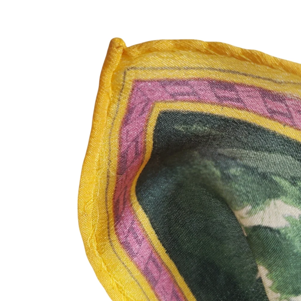Vntg Liz Claiborne Floral Silk Scarf - Picture 4 of 9